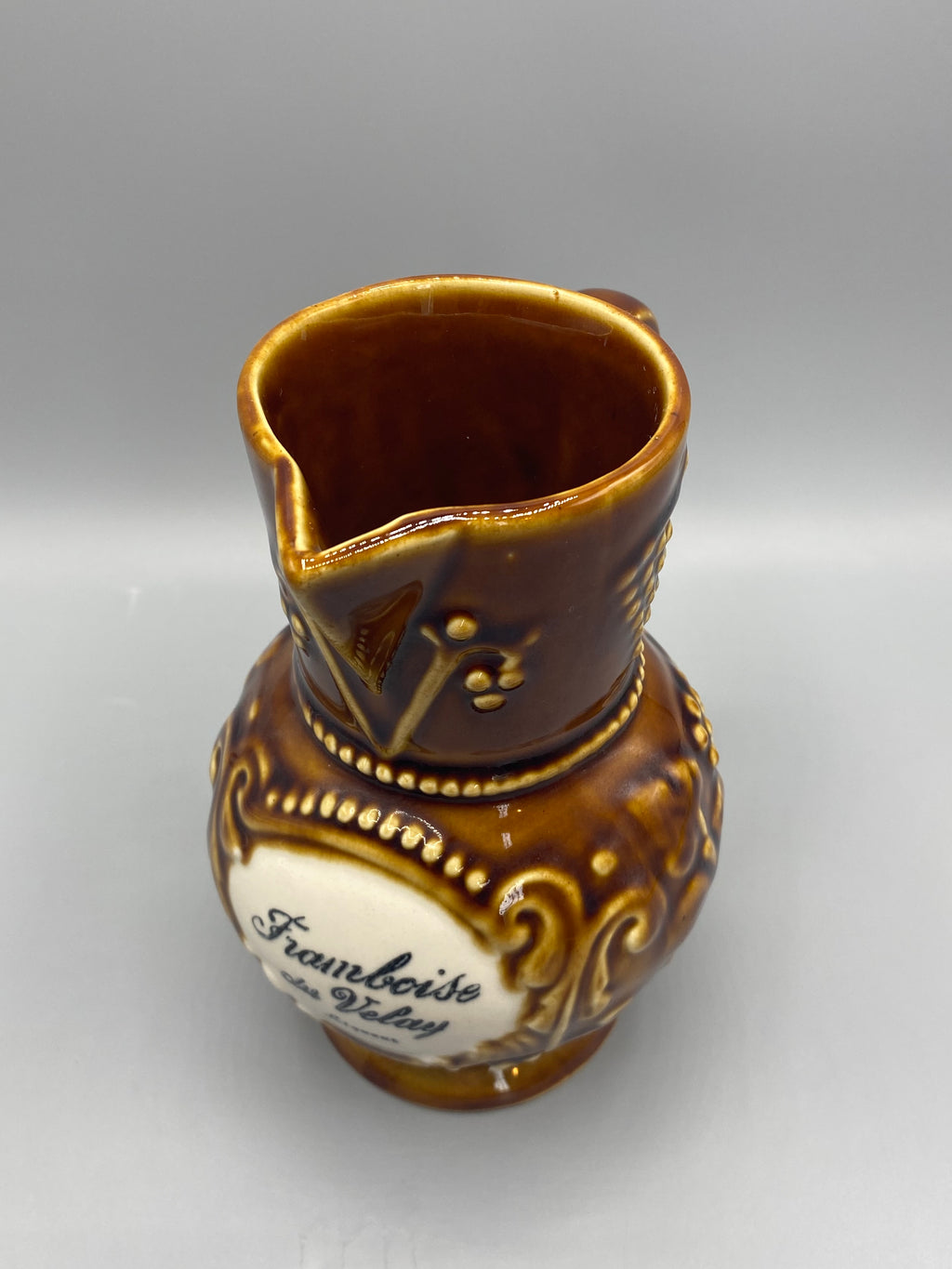 Pichet Framboise du Velay – vue du dessus, ouverture 8 cm