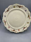 Grand plat en porcelaine Schumann Arzberg Bavaria à décor floral – face