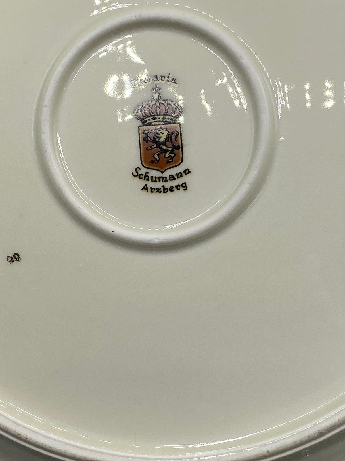 Marque Schumann Arzberg Bavaria au revers