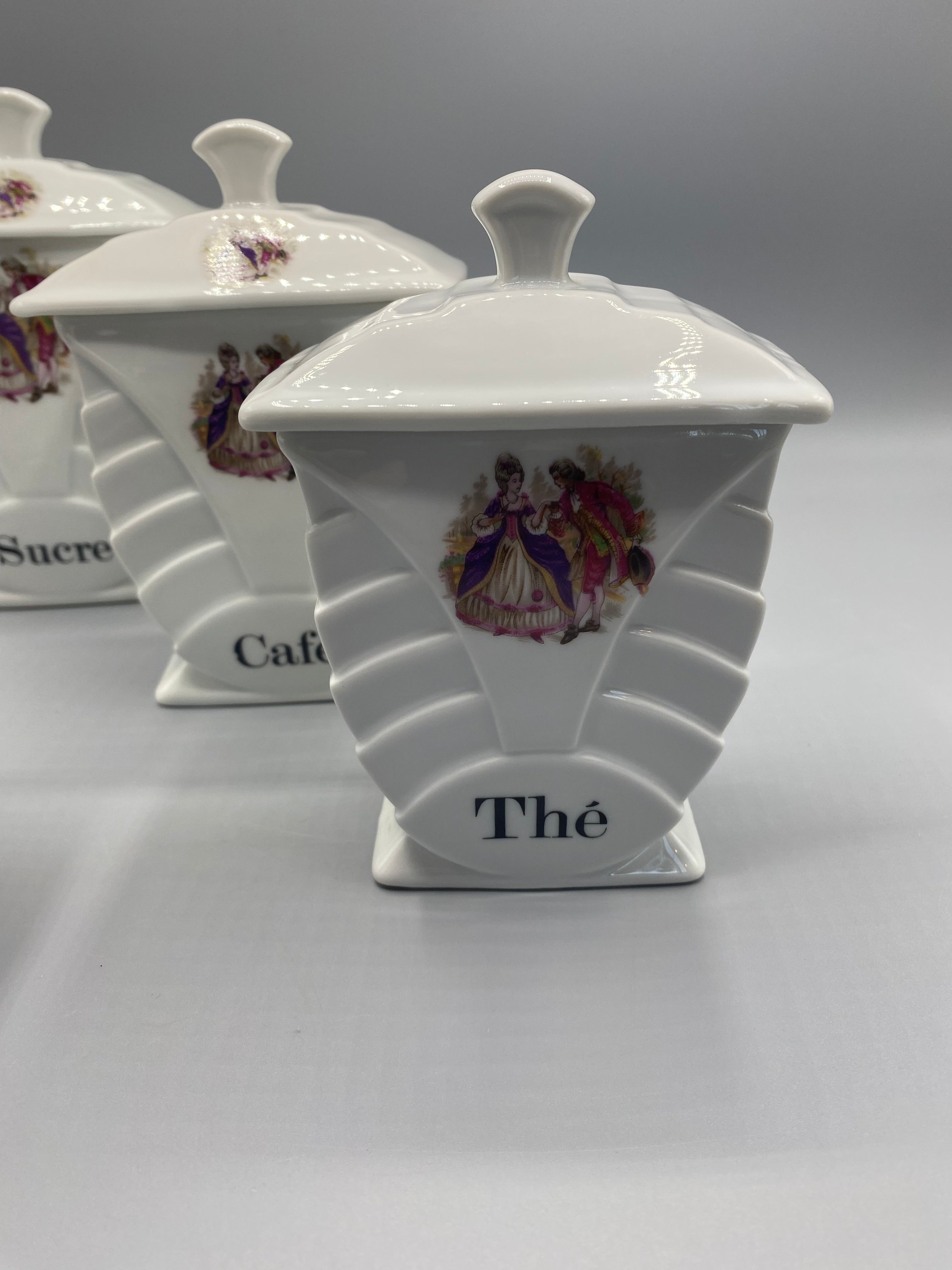 4 pots à épices FD Chauvigny – vue de côté, détail gradins