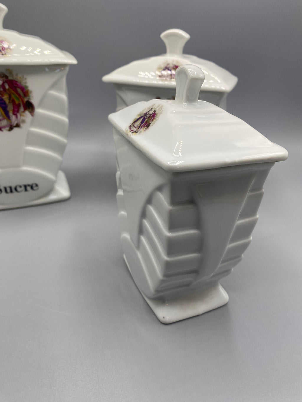 4 pots à épices FD Chauvigny – mesure hauteur petit modèle 12 cm