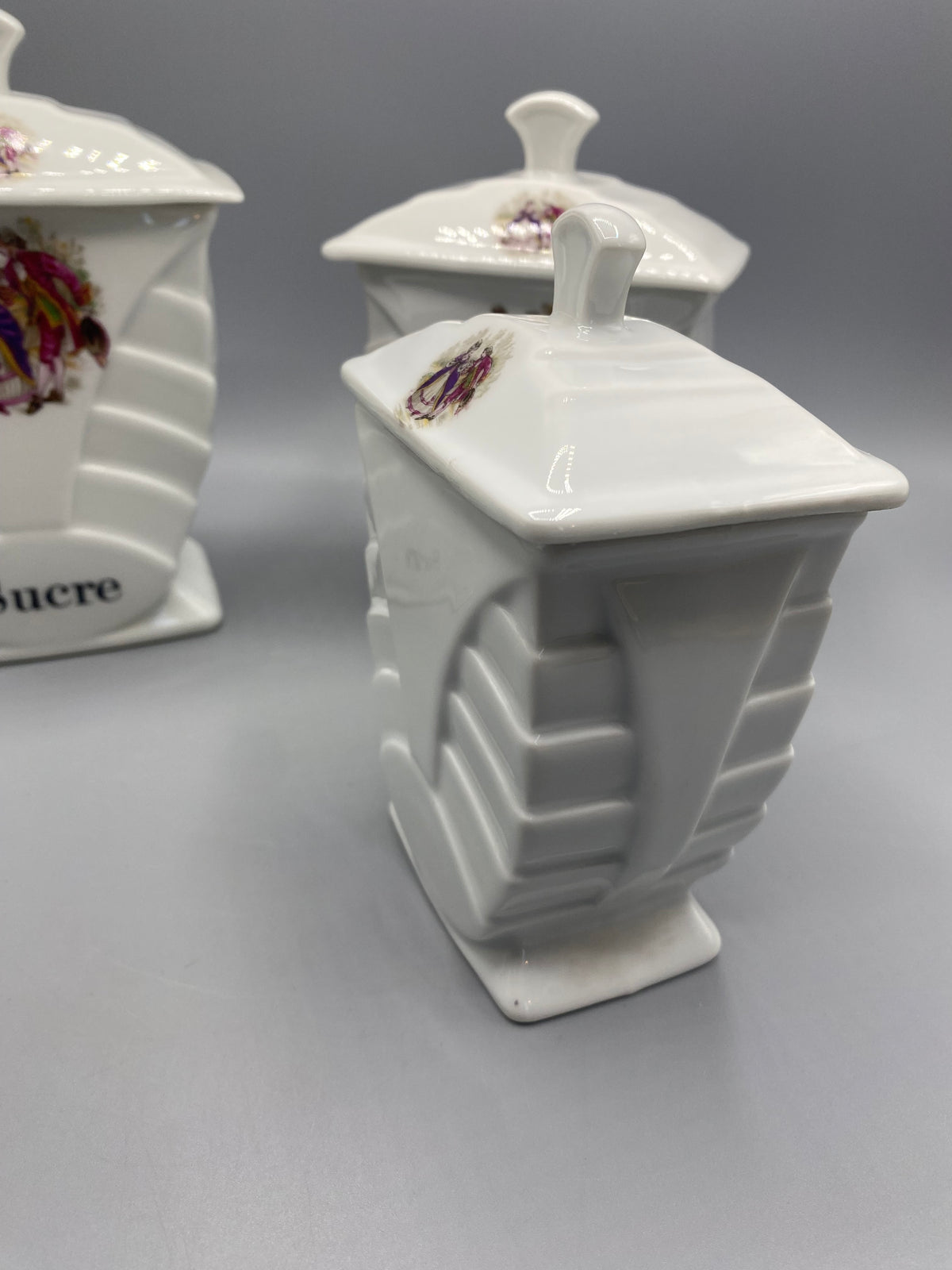 4 pots à épices FD Chauvigny – mesure hauteur petit modèle 12 cm
