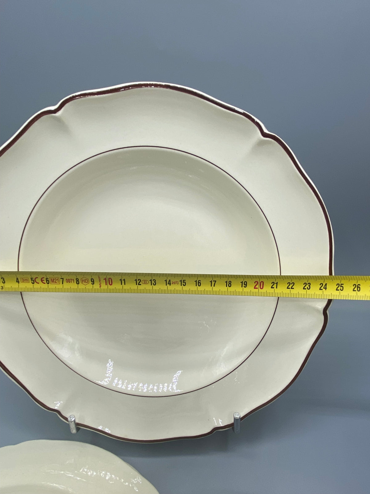 Assiette creuse Villeroy & Boch, diamètre 25 cm