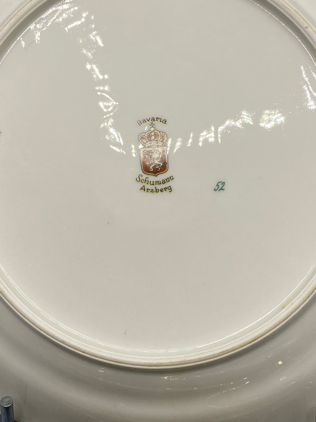 Cachet au revers Bavaria Schumann Arzberg numéro 52