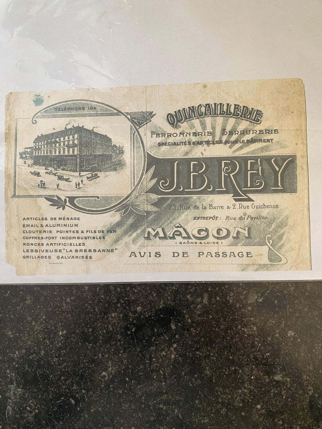Collection d'environ 120 buvards publicitaires anciens, France XXe siècle