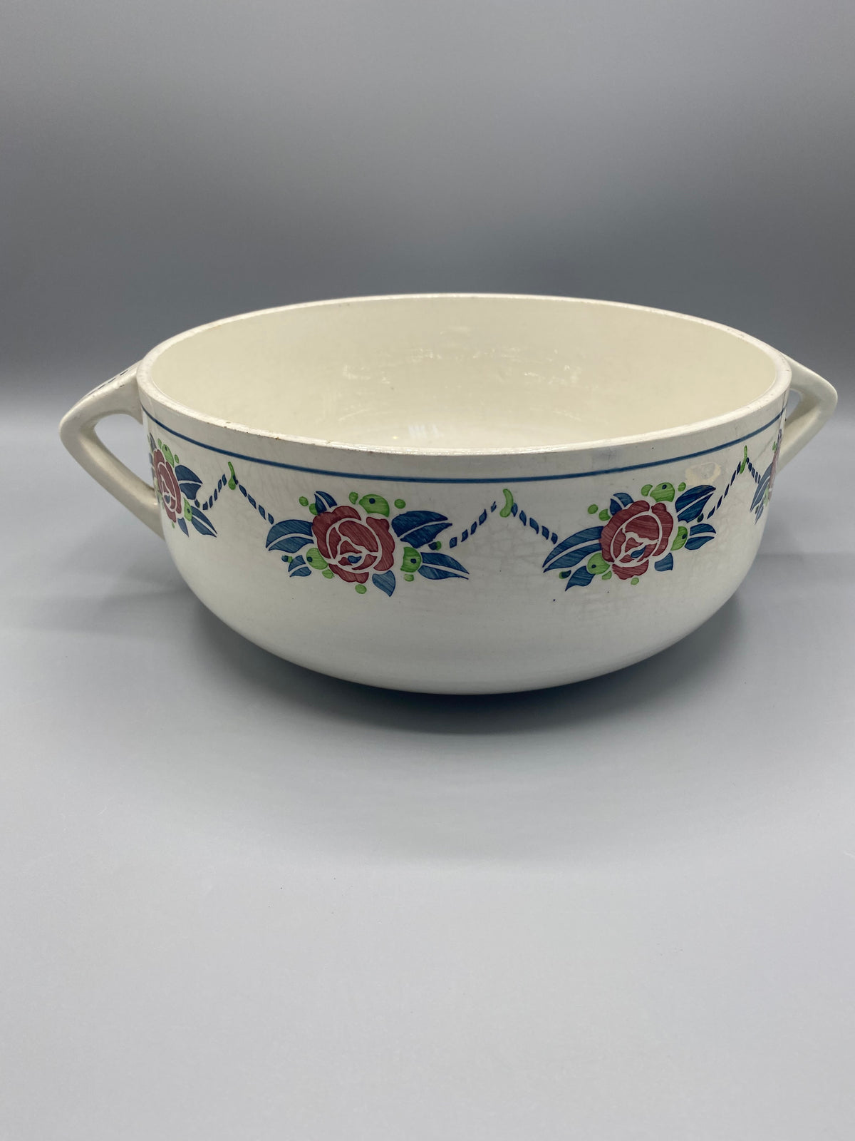 Légumier ancien Digoin Sarreguemines Bagatelle, vue intérieure