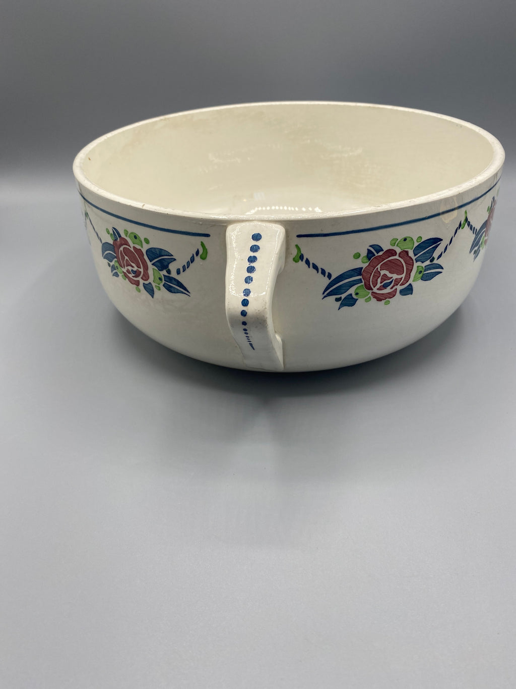 Légumier Bagatelle Digoin Sarreguemines, mesure du diamètre environ 24 cm hors anses