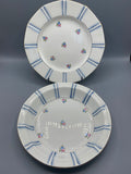 Ensemble de deux plats Digoin Sarreguemines, plat rond et plat rond creux assortis