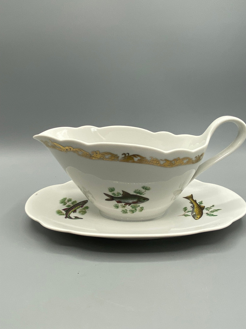 Étiquette d’origine L’Hirondelle sous le dormant en porcelaine