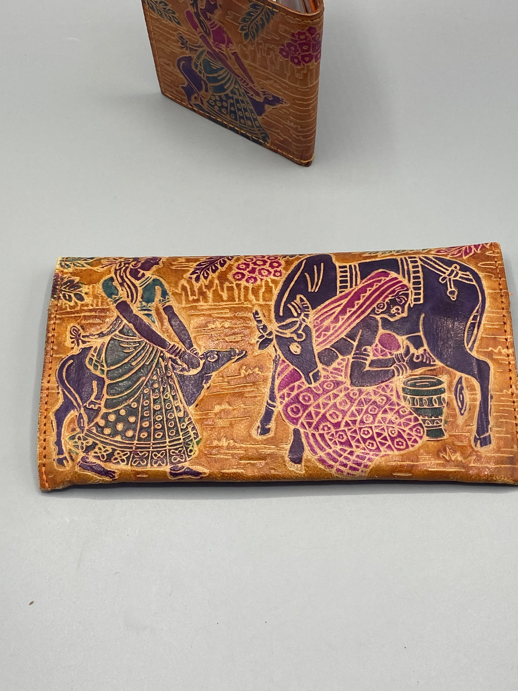 Intérieur du grand portefeuille avec poche zippée