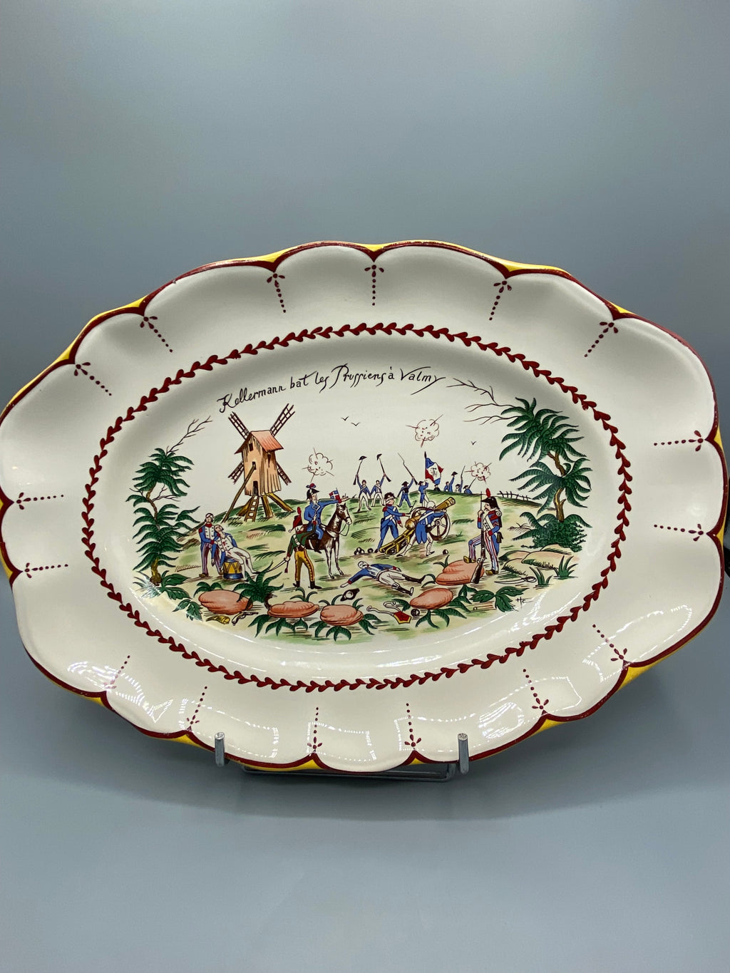 Inscriptions du bicentenaire et numéro 322 au revers du plat Saint-Clément