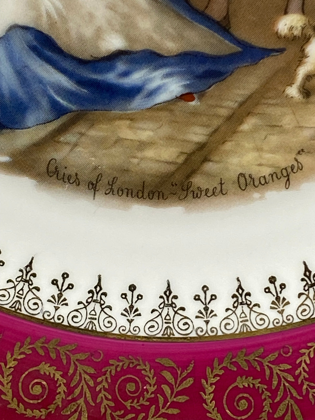 Revers de l’assiette décorative avec la marque Limoges France