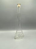 Bouteille à liqueur KELLY en verre transparent avec long col et bouchon en liège