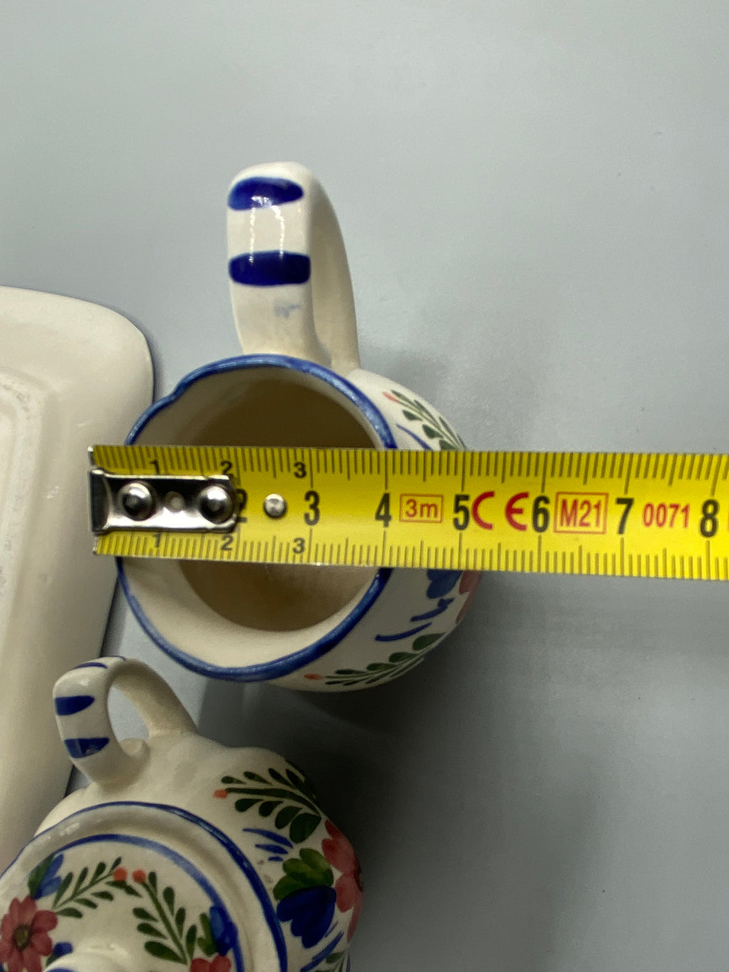 Mesure du diamètre du sucrier
