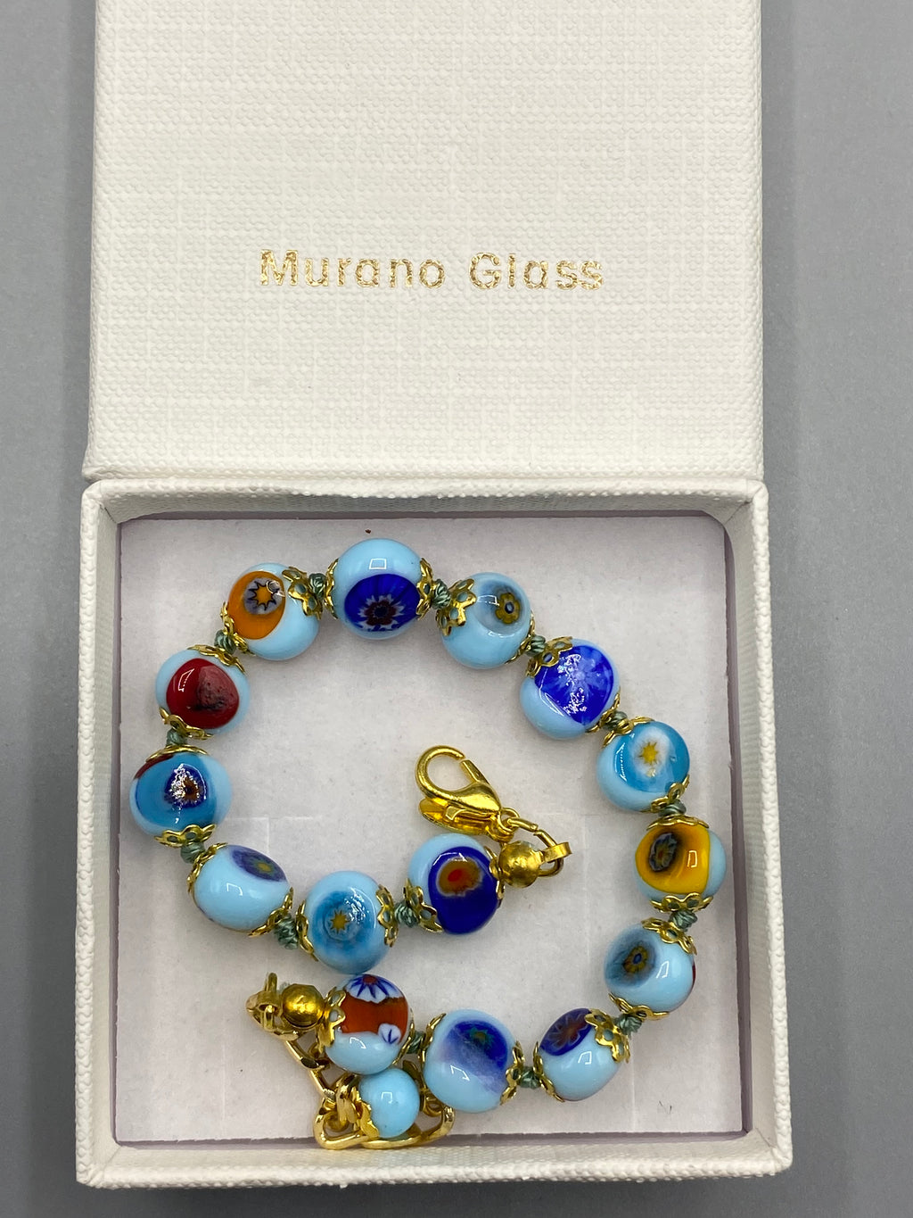 Bracelet Murano Mosaic Glass of Venice neuf avec son coffret