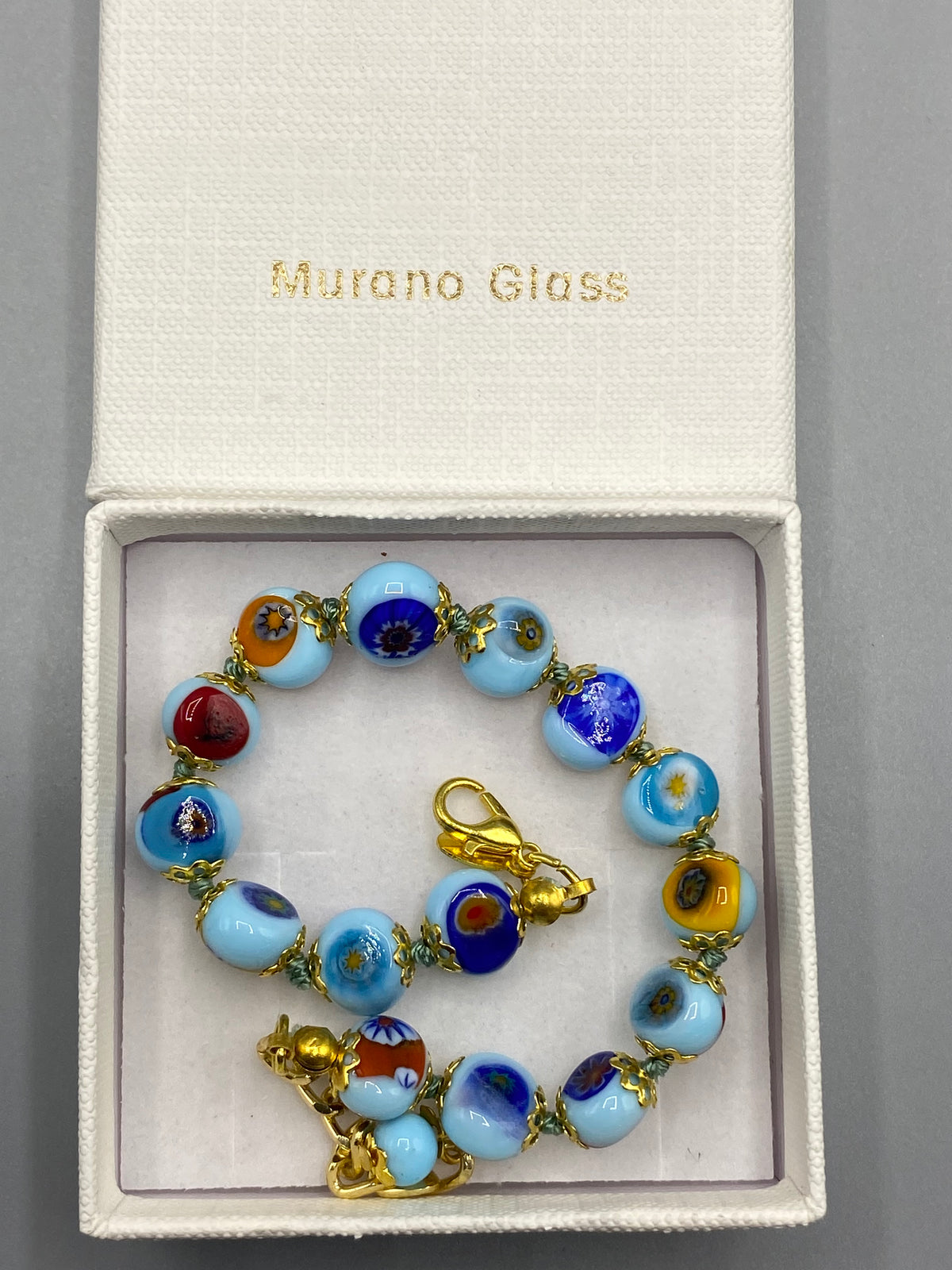 Bracelet Murano Mosaic Glass of Venice neuf avec son coffret
