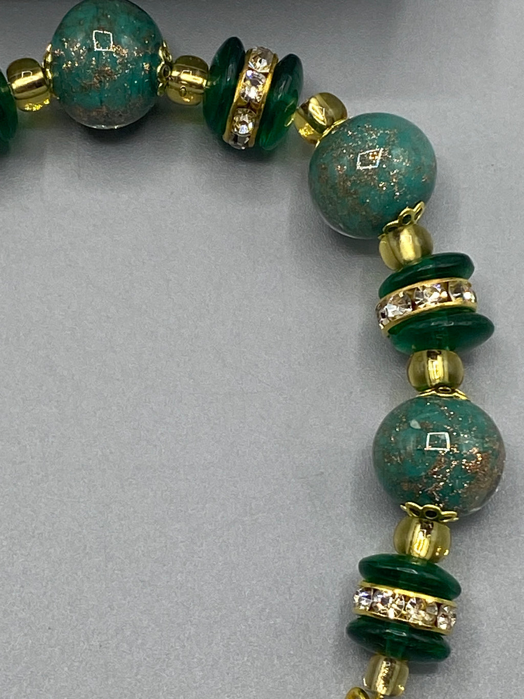 Bracelet Murano vert émeraude Raffinato neuf avec son coffret