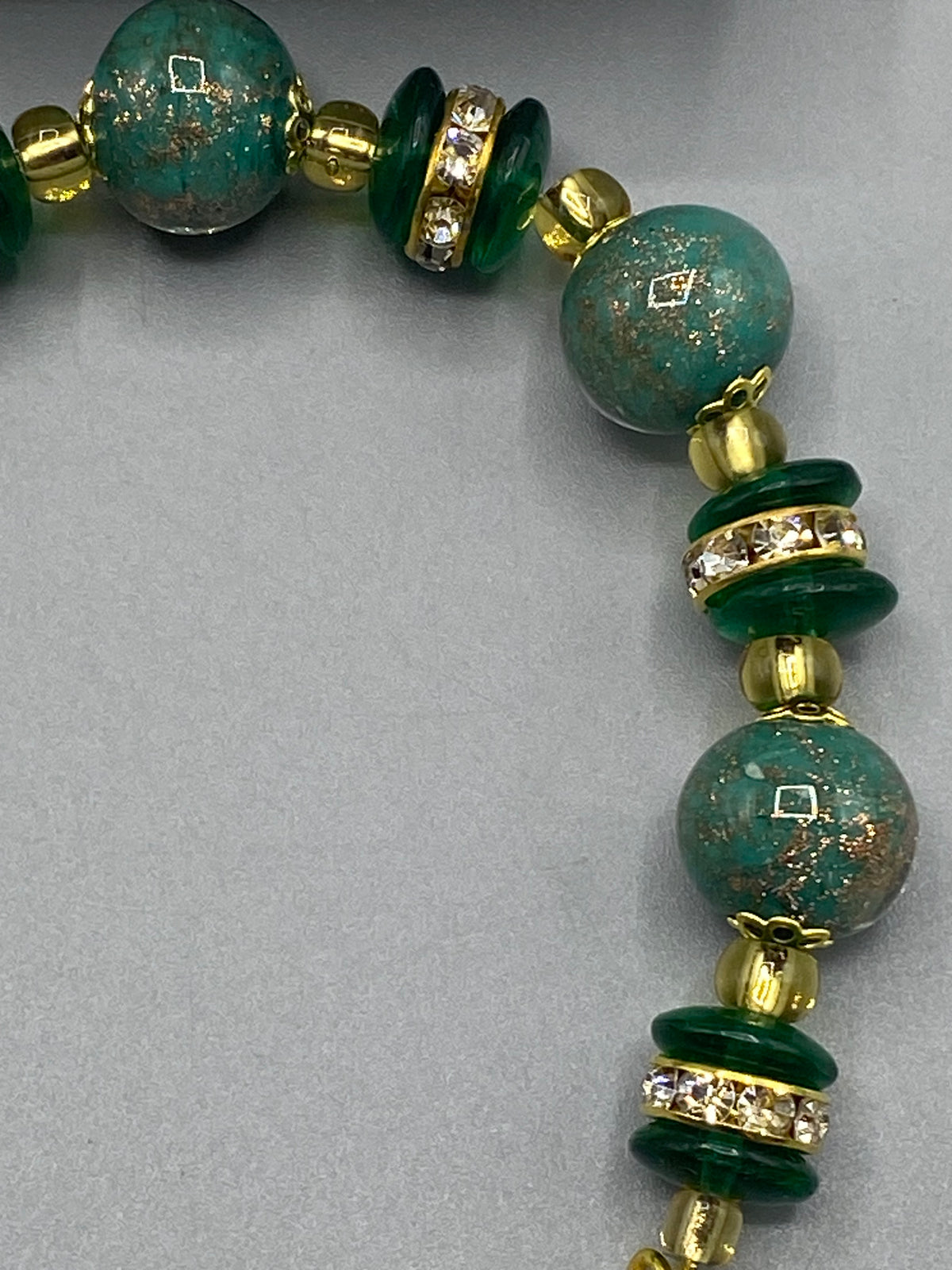 Bracelet Murano vert émeraude Raffinato neuf avec son coffret